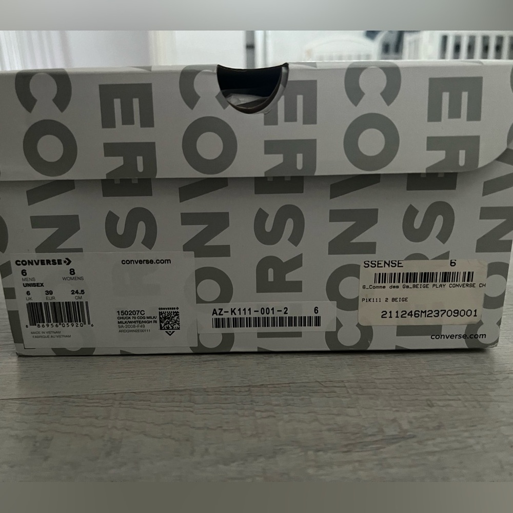 Converse x Comme des garçons chuck 70 (W 8) - preloved - Picture 10 of 11
